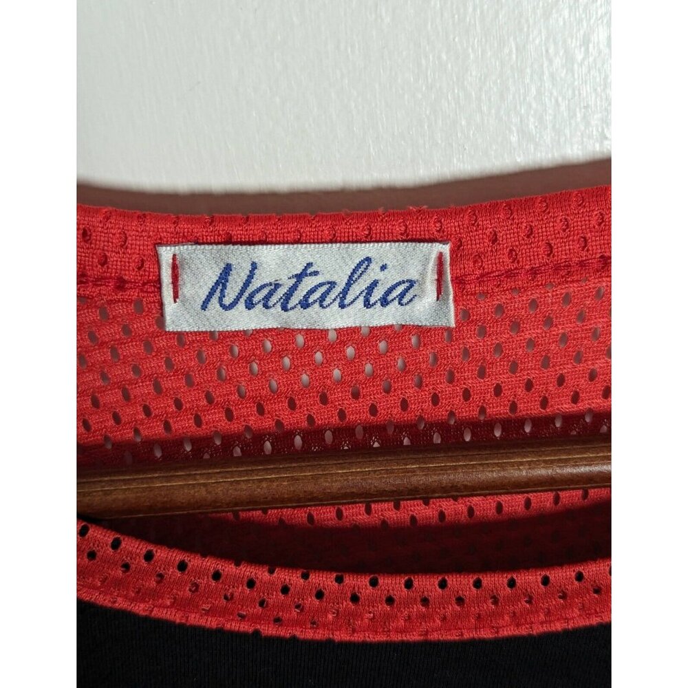 Vintage 90s Reworked Upcycled Chicago Bulls T-shirt Natalia Jersey VTG Small/Med - Picture 3 of 4